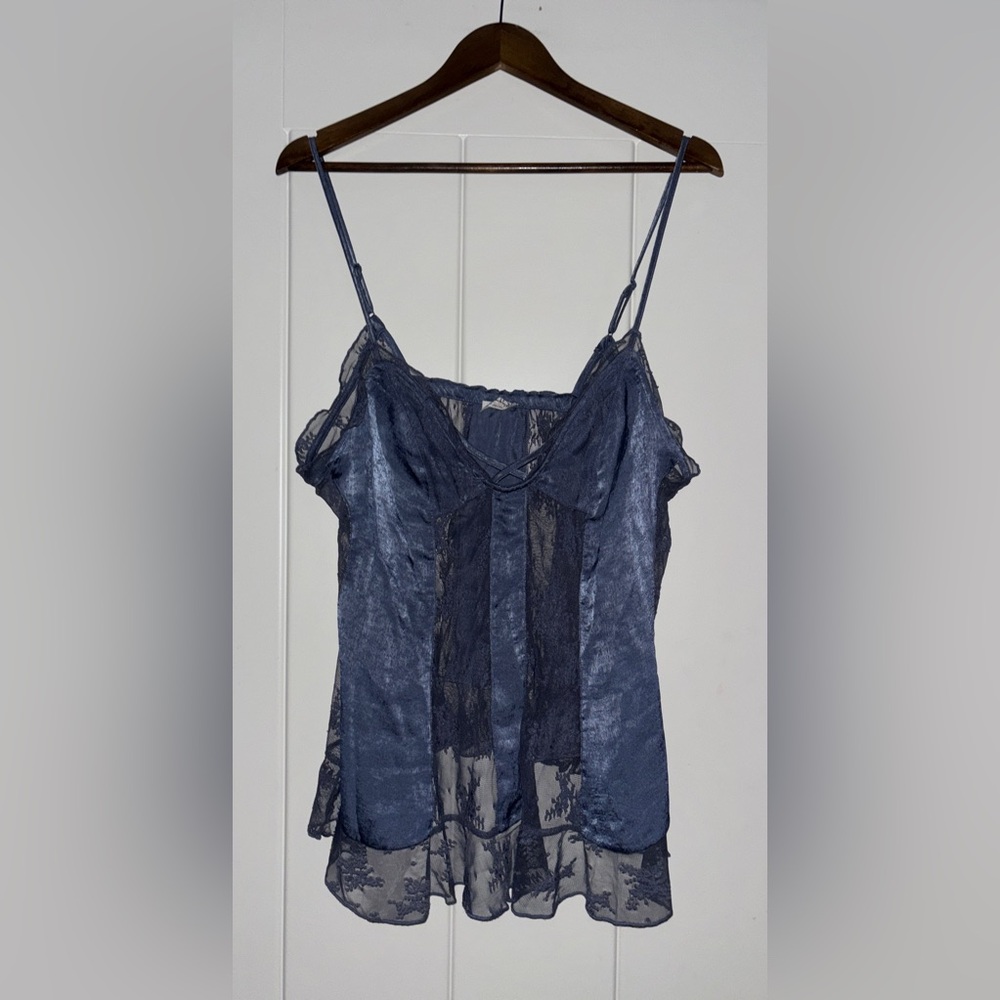 Intimately Free Morning Breeze Tunic In Nightshade Women XL Lacey‎ Romantic NEW